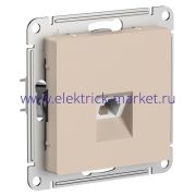 Systeme Electric AtlasDesign Песочный Розетка телефонная RJ11, механизм ATN001281