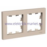 Systeme Electric AtlasDesign Песочный Рамка 2-ая, универсальная ATN001202