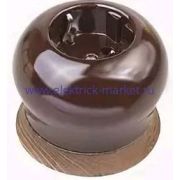 BIRONI Фаберже Керамика Коричневый Розетка с/з