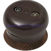 BIRONI Фаберже Керамика Коричневый Розетка TV/R-SAT проходная