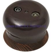 BIRONI Фаберже Керамика Коричневый Розетка TV/R-SAT оконечная