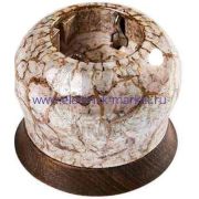 BIRONI Фаберже Керамика Мрамор золото Розетка с/з