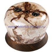 BIRONI Фаберже Керамика Мрамор золото Розетка TV/R-SAT оконечная