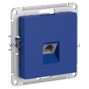 Systeme Electric AtlasDesign Аквамарин Розетка компьютерная RJ45, кат. 5Е, механизм ATN001183