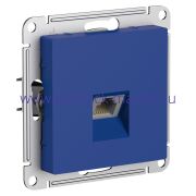 Systeme Electric AtlasDesign Аквамарин Розетка компьютерная RJ45, кат. 6A, механизм ATN001186
