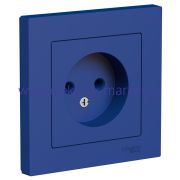 Systeme Electric AtlasDesign Аквамарин Розетка б/з, 16А, в сборе ATN001140