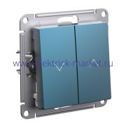 Systeme Electric AtlasDesign Изумруд Выключатель 2-клавишный жалюзи, 10А, механизм ATN000819