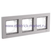 Systeme Electric AtlasDesign Aqua Алюминий Рамка 3-ая, универсальная ATN440303