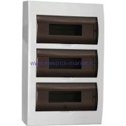 IEK GENERICA Корпус пластиковый ЩРН-П-36 черн. прозр. дверь IP41