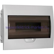 IEK GENERICA Корпус пластиковый ЩРВ-П-12 черн. прозр. дверь IP41