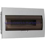 IEK GENERICA Корпус пластиковый ЩРВ-П-18 черн. прозр. дверь IP41