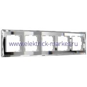 Werkel Рамка Diamant на 5 постов Стекло Зеркальный W0051220