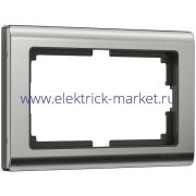 Werkel Рамка Metallic для двойной розетки Никель глянцевый W0081602