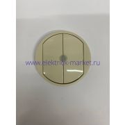 Legrand Celiane Лицевая панель выключателя двухканального PLC слоновая кость 066262