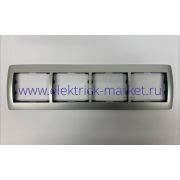 Legrand Galea Life Рамка 4 поста горизонтальная алюминий 771954