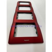 Legrand Galea Life Рамка 4 поста вертикальная Magic Red 771908