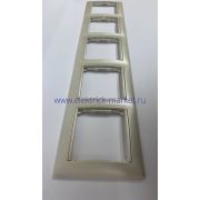 Legrand Valena Рамка 5 постов горизонтальная жемчужная 770485