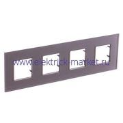 ABB Zenit Рамка 4 поста стекло брызги шампанского N2274 CH 2CLA227400N3901