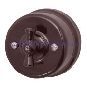 BIRONI Лизетта Керамика Коричневый Выключатель 1-кл B1-200-02