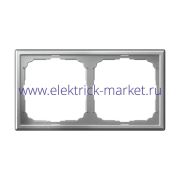 Systeme Electric ArtGallery Алюминий Рамка 2-ая, универсальная GAL000302