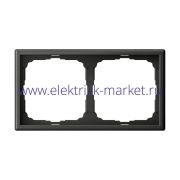 Systeme Electric ArtGallery Базальт Рамка 2-ая, универсальная GAL001402