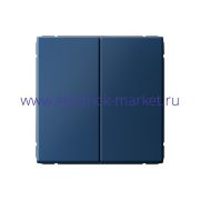 Systeme Electric ArtGallery Аквамарин Выключатель 2-клавишный кнопочный, сх.2, 10А, механизм GAL001117