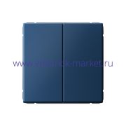 Systeme Electric ArtGallery Аквамарин Выключатель 2-клавишный, сх.5, 10АХ, механизм GAL001151