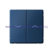 Systeme Electric ArtGallery Аквамарин Выключатель 2-клавишный для жалюзи, 2х сх.4, 10А, механизм GAL001119