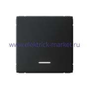 Systeme Electric ArtGallery Карбон Выключатель 1-клавишный с подсветкой, сх.1а, 10АХ, механизм GAL001013