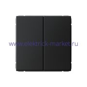 Systeme Electric ArtGallery Карбон Переключатель 2-клавишный, сх.6/2, 10АХ, механизм GAL001065