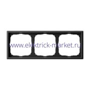 Systeme Electric ArtGallery Карбон Рамка 3-ая, универсальная GAL001003