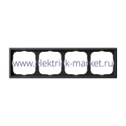 Systeme Electric ArtGallery Карбон Рамка 4-ая, универсальная GAL001004