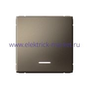 Systeme Electric ArtGallery Мокко Выключатель 1-клавишный с подсветкой, сх.1а, 10АХ, механизм GAL000613