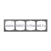 Systeme Electric ArtGallery Сталь Рамка 4-ая, универсальная GAL000904