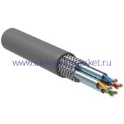 ITK Витая пара S/FTP кат.7 4х2х23AWG solid LSZH нг(А)-HF серый (305м)