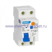 CHINT Выключатель автоматический дифференциального тока 1п+N C 16А 10мА электрон. тип AC 4.5кА NXBLE-63Y (R) 105524