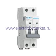 CHINT Выключатель автоматический модульный NB8-40J 2P 16А 6кА х-ка C (R) 320689