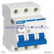 CHINT Выключатель автоматический модульный NXB-63 3P 50A 6кА х-ка C 814175
