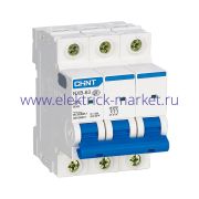CHINT Выключатель автоматический модульный NXB-63 3P 4A 6кА х-ка D 814180