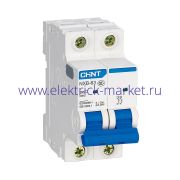 CHINT Выключатель автоматический модульный NXB-63S 2P 4А 4.5kA х-ка D (R) 296798