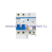 CHINT Дифференциальный автоматический выключатель NXBLE-63 2P C10 30mA тип AC 6kA 819976