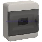 IEK TEKFOR Корпус пласт. ЩРН-П-8 IP41 черн. прозр. дверь TF5-KP12-N-08-41-K01-K03