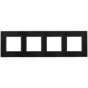 Рамка 4-м 14-5104-05 стекло Elegance черный+антрацит ЭРА Б0034528