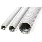 Металлорукав в ПВХ изоляции МРПИ НГ 15 d15мм без протяжки сер. (уп.50м) ГОФРОМАТИК zeta41911